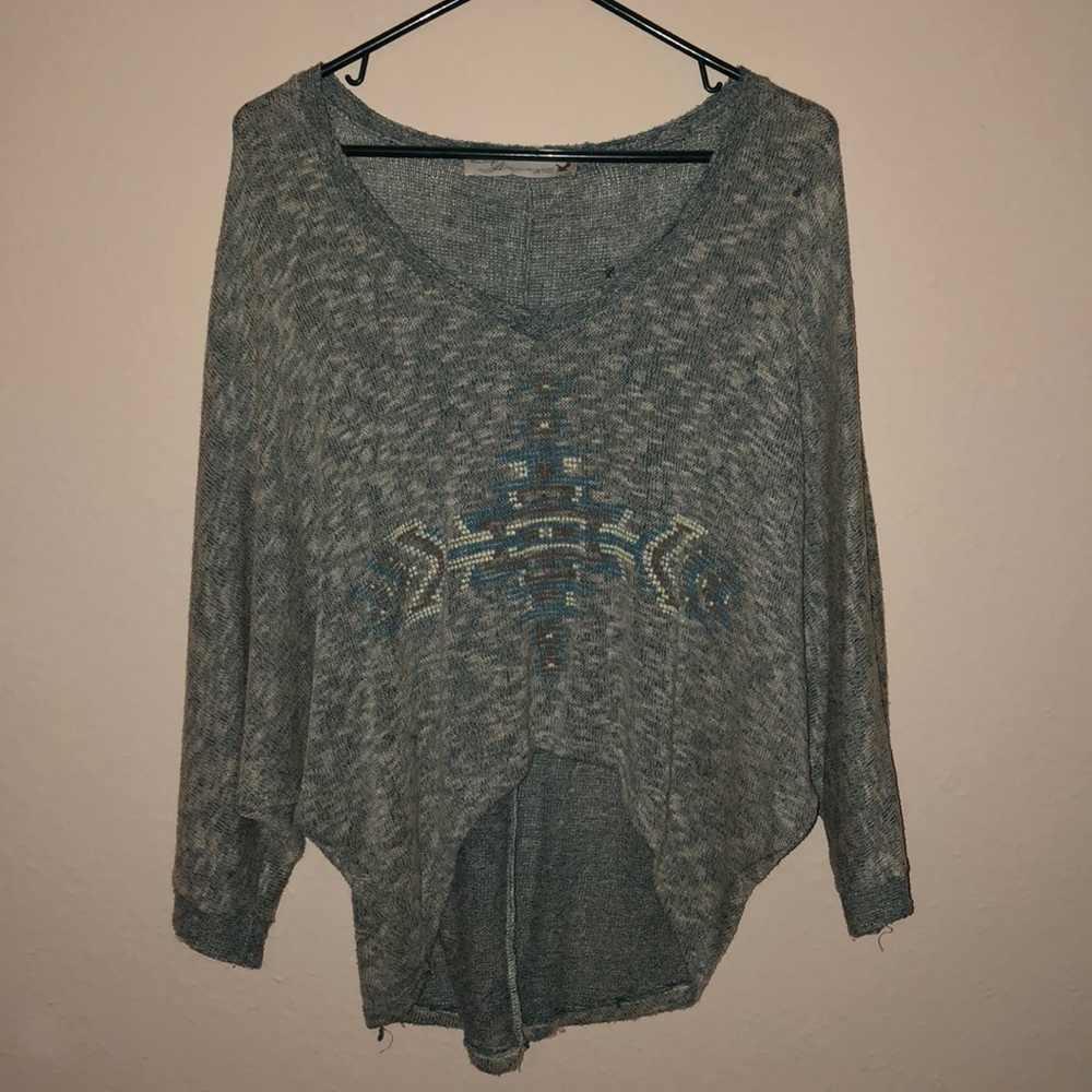 Vintage Havana Cropped 3/4 sleeve Shirt
